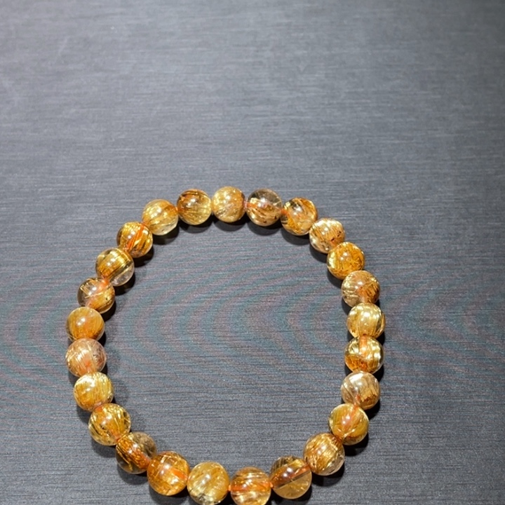 名***好手串未镶嵌发晶金钛晶