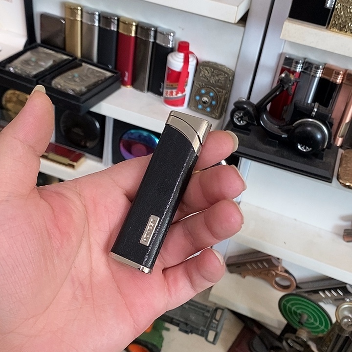 善***下羊皮白金丝防风打火机