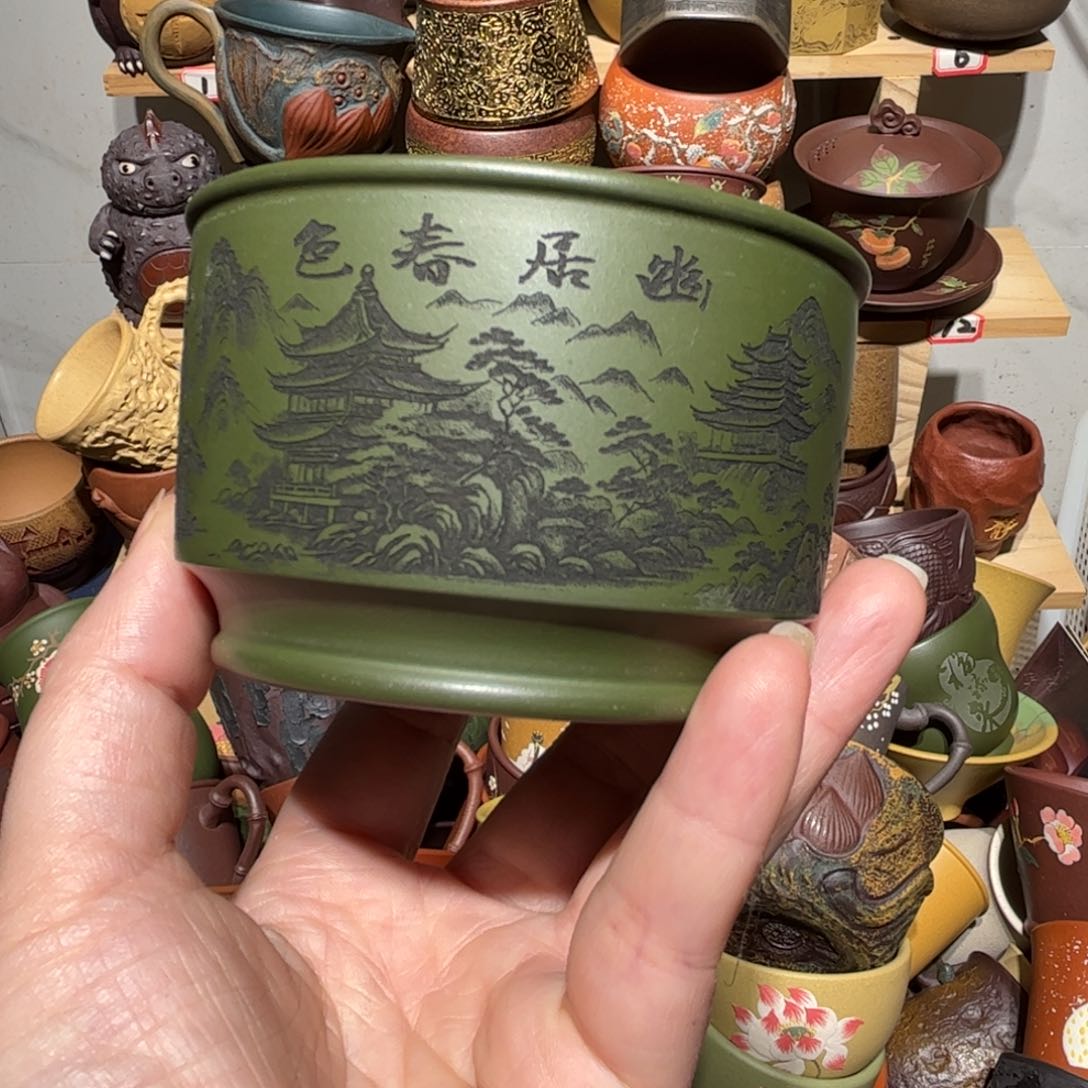 紫砂茶杯宜兴紫砂主人杯