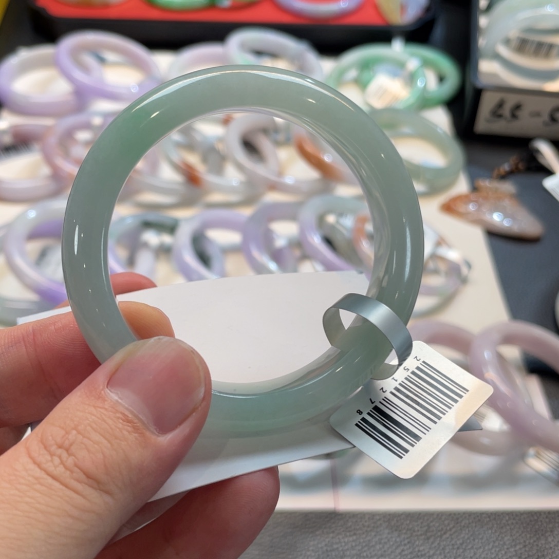 翡翠未镶嵌手镯172号 53.5正圈