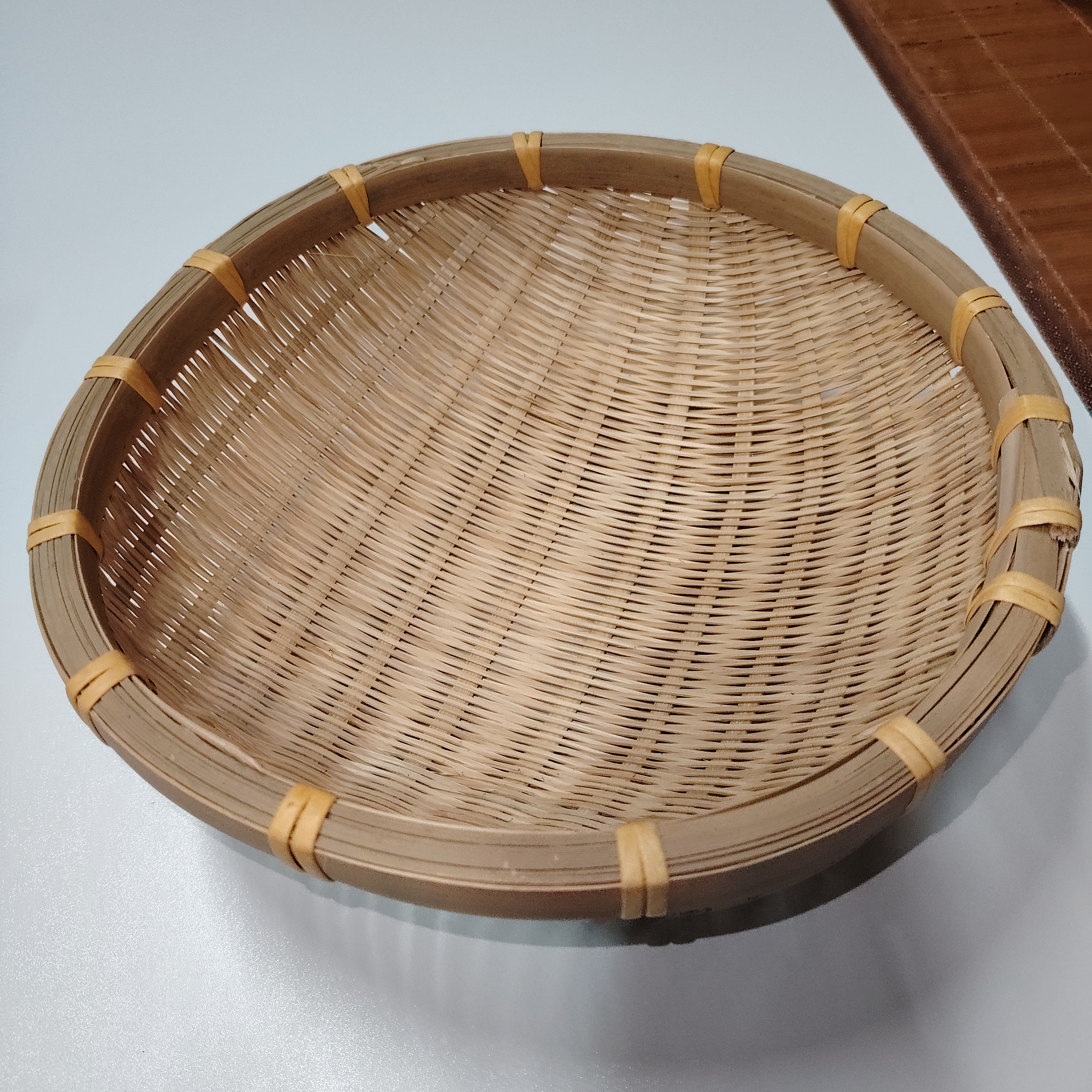 竹青皮编织沥水淘米筐纯手工
