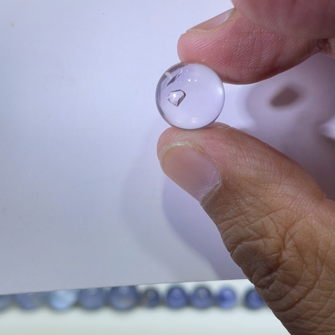 喵***高水晶珠宝半成品未镶嵌