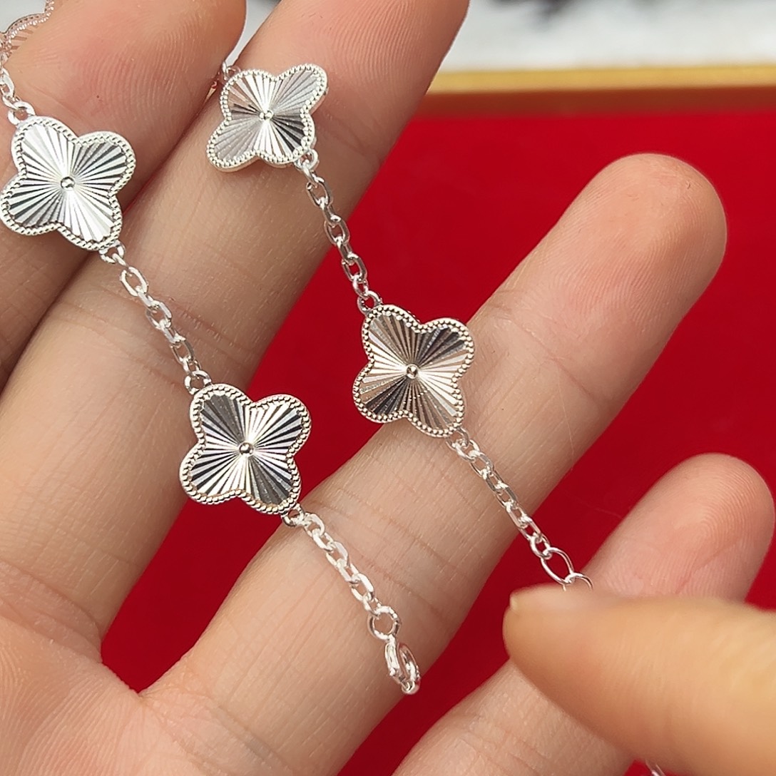 足银足银手工四叶草手链