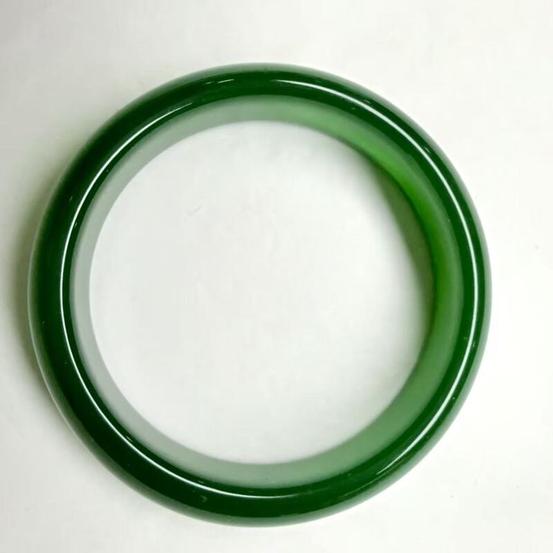 ZH57-天然  高端  大气   -时尚 精绿玉髓 手镯