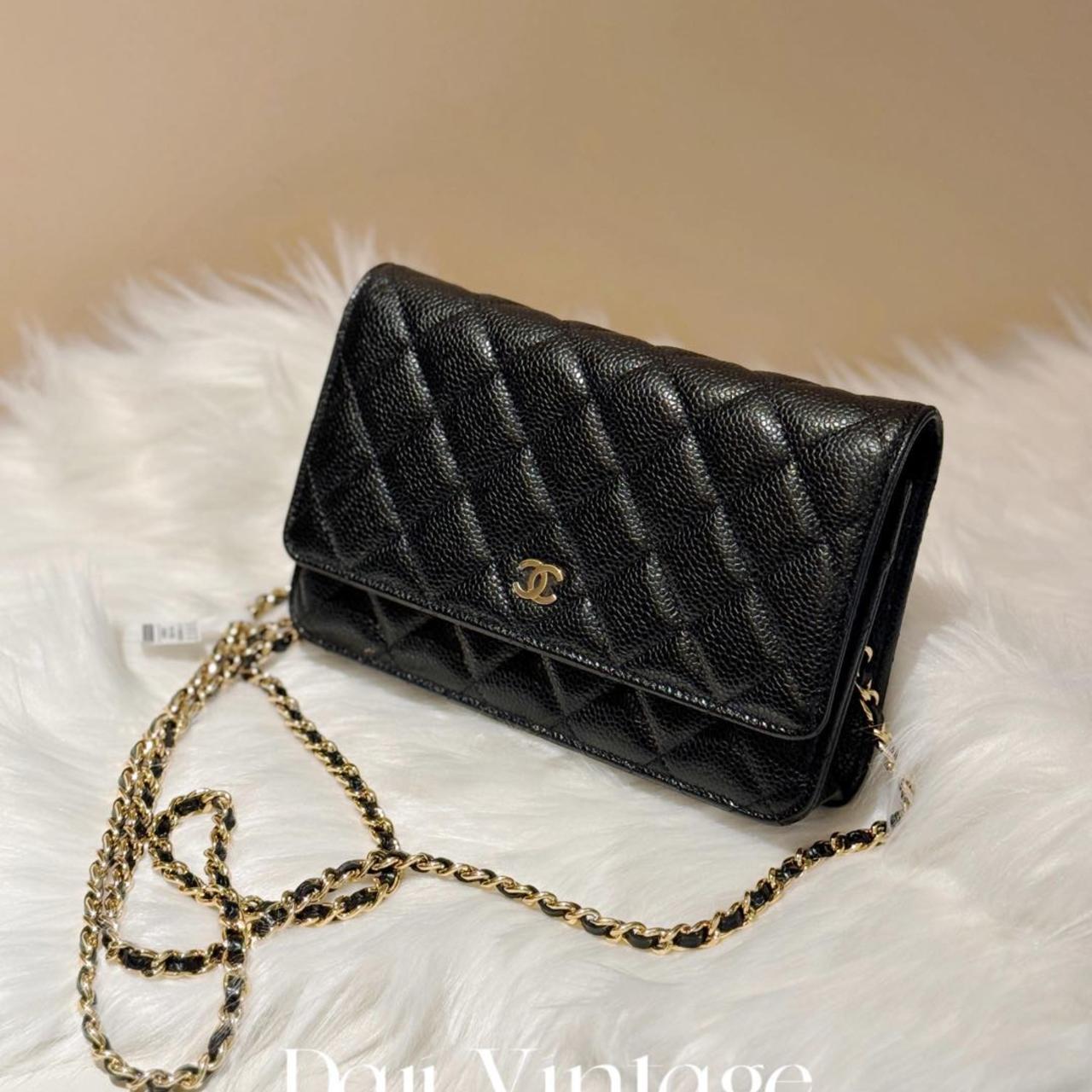 95新 Chanel/香奈儿 大吉中古/Chanel香奈儿黑金woc斜挎包