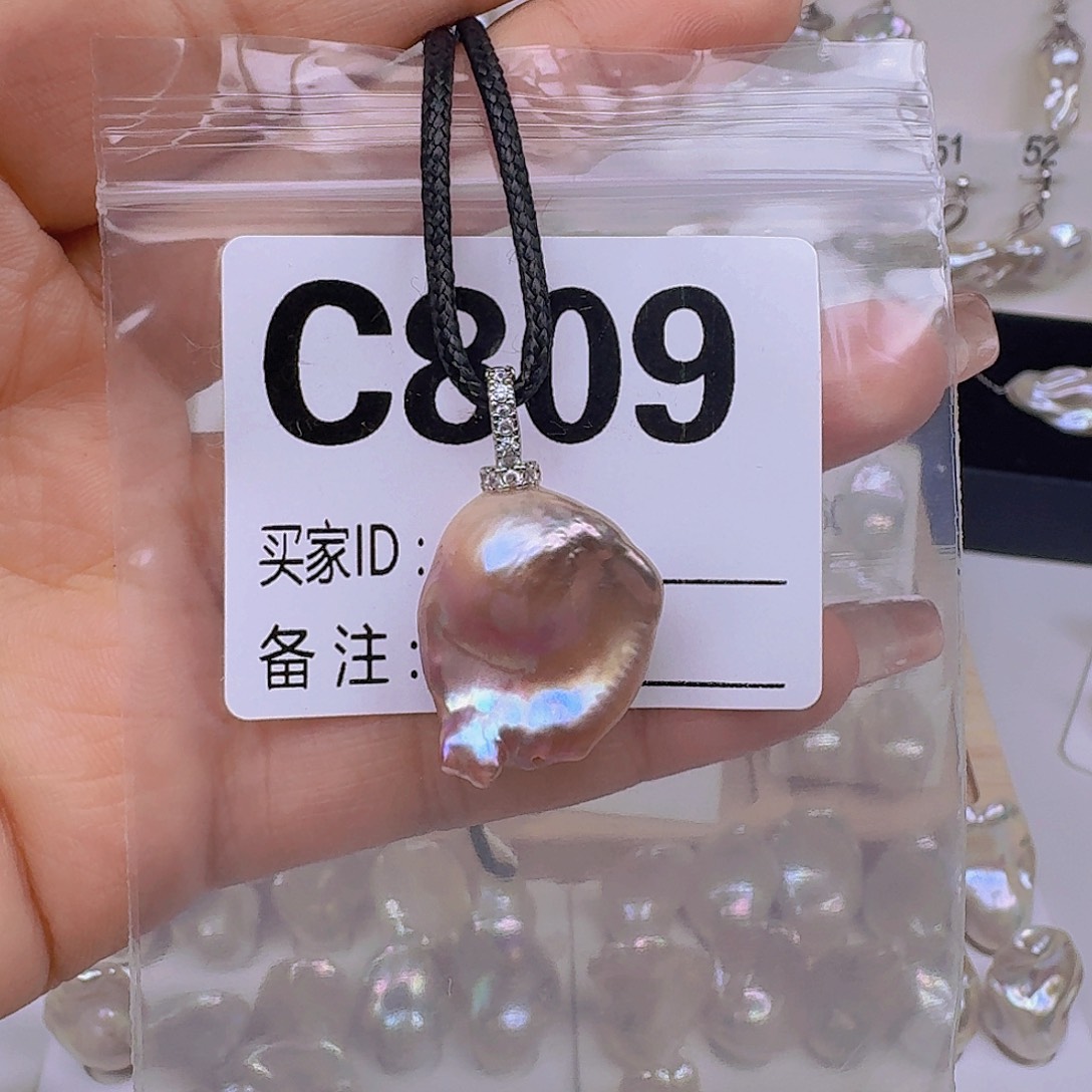 银S925镶嵌淡水珍珠耳饰