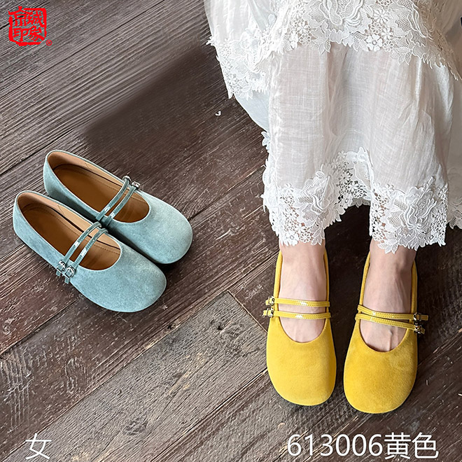 京城印象老北京布鞋时装女鞋羊京绒面料橡胶软底轻便舒适