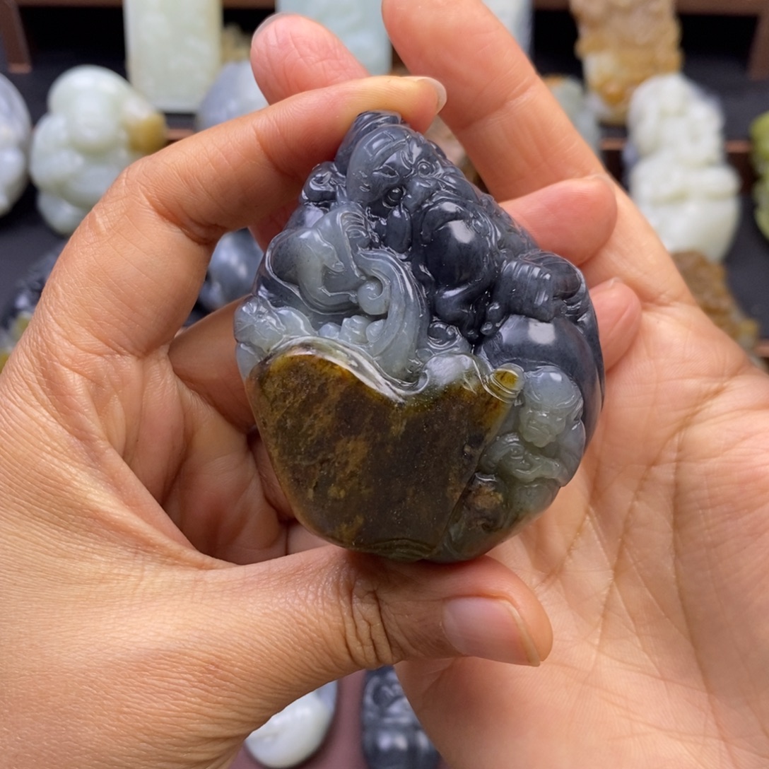 和田玉未镶嵌挂件