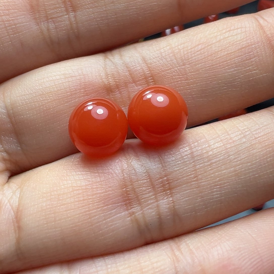 南红玛瑙未镶嵌珠子