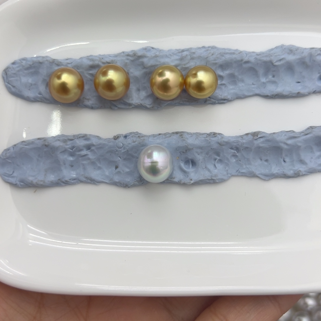 趴***熊裸珠未镶嵌海水珍珠