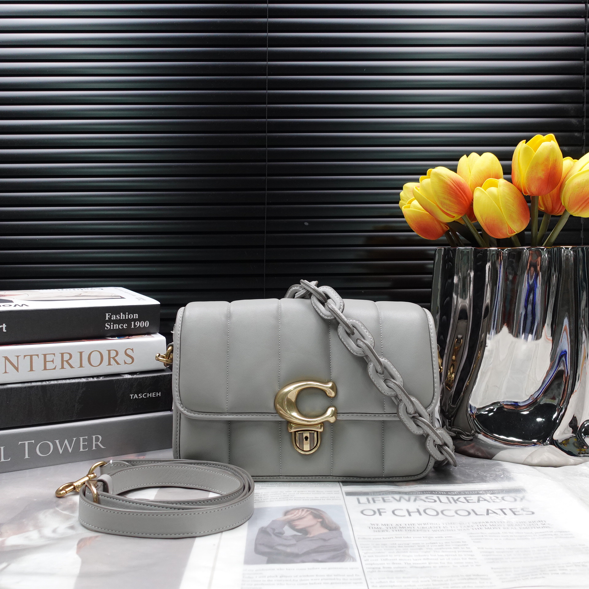 95新 COACH/蔻驰 单肩包/T10246437