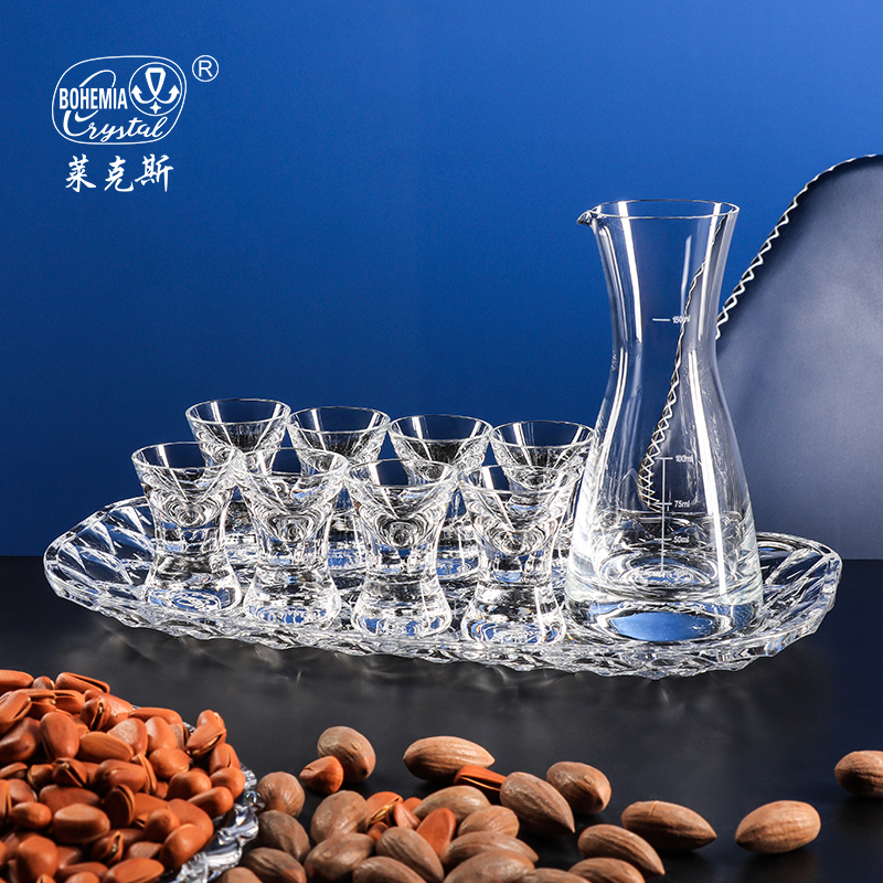 莱克斯捷克进口水晶家用白酒杯分酒器套装无铅高档茅台杯一口杯