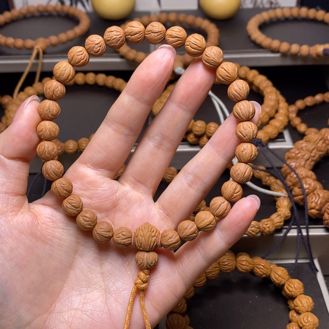 悲***二桃核手串秦岭桃核