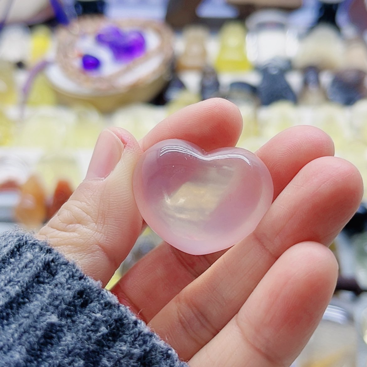 【闪购商品】水晶爱心吊坠未镶嵌