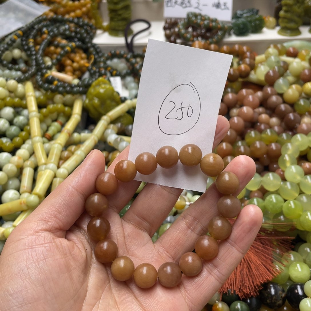 蛇纹石玉手链未镶嵌