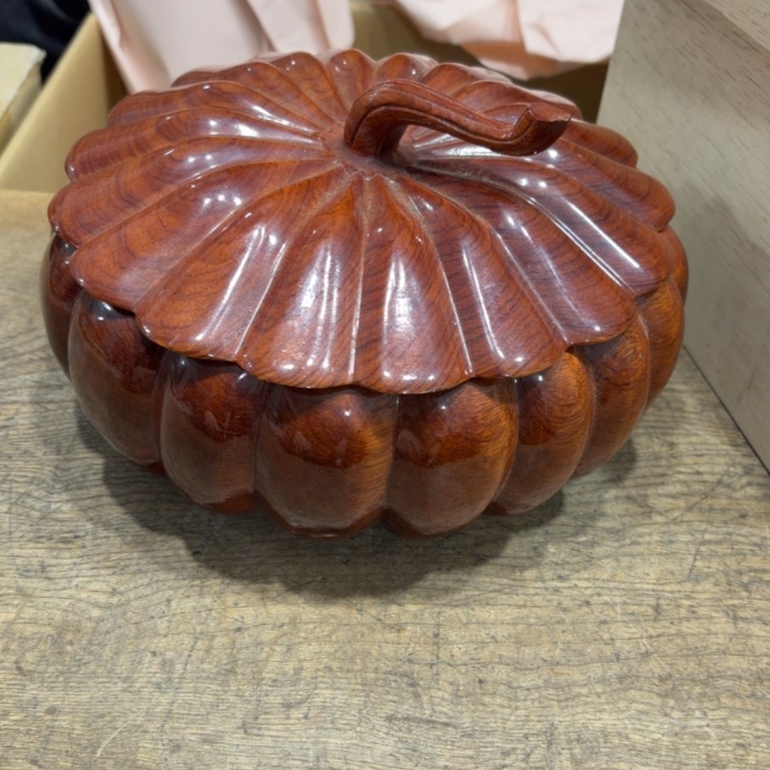 泓***R花梨木类般若中古美术工艺品