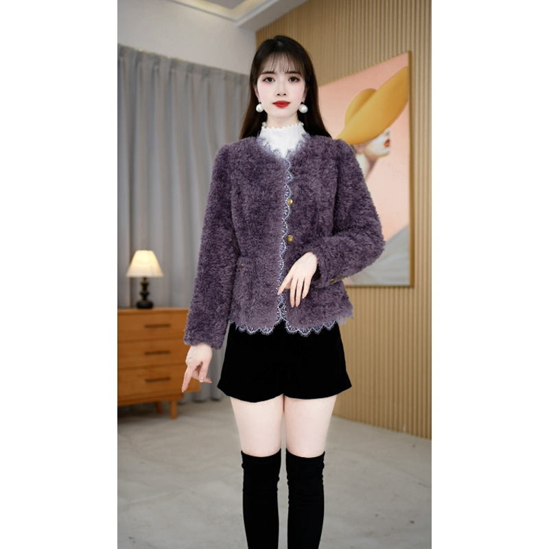 【艾丝琪】冬季新款修身通勤气质时尚洋气百搭女士外套M-2XL