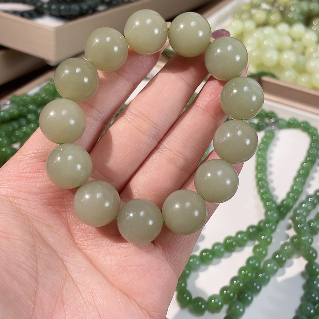 和田玉手链未镶嵌15.5