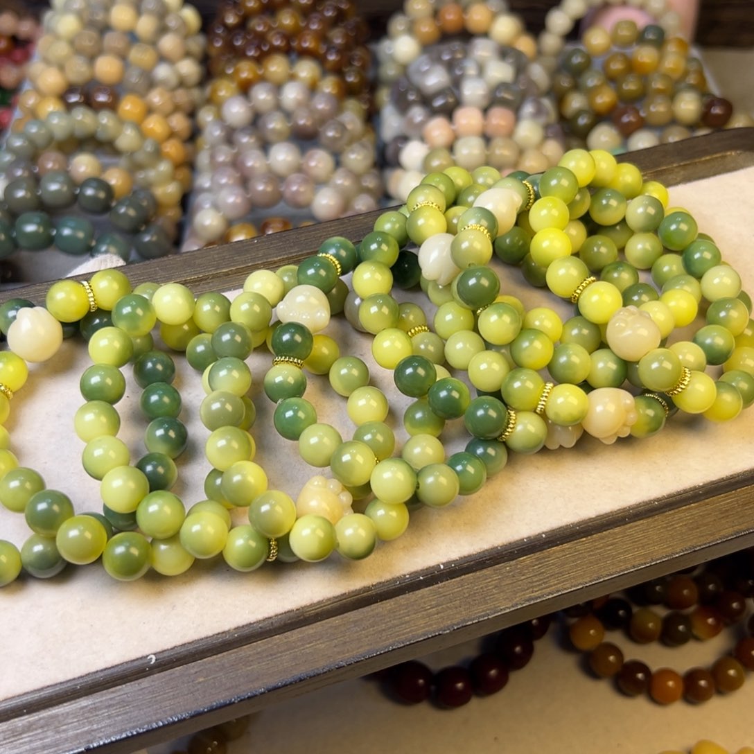 手串菩提根/象牙果小青柠猫爪卡10