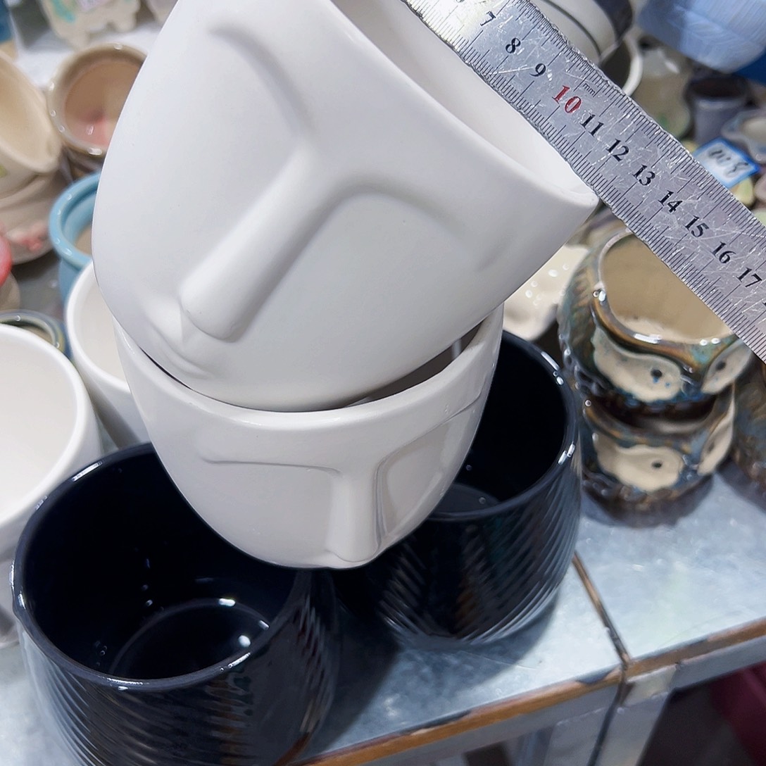 有孔，外贸尾单陶瓷花盆凑单10米包邮两个