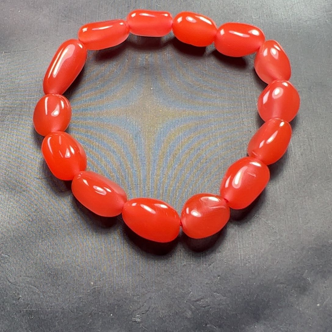 南红玛瑙随行手串未镶嵌轮*