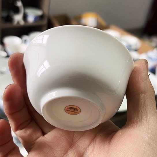 盘手工高岭土杯一个陶瓷陶瓷