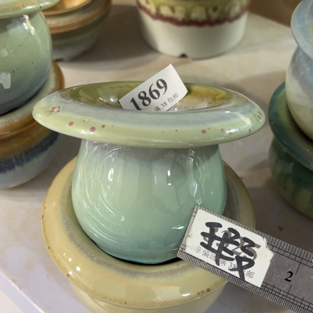 红陶口6高8瑕疵景德镇手工花盆