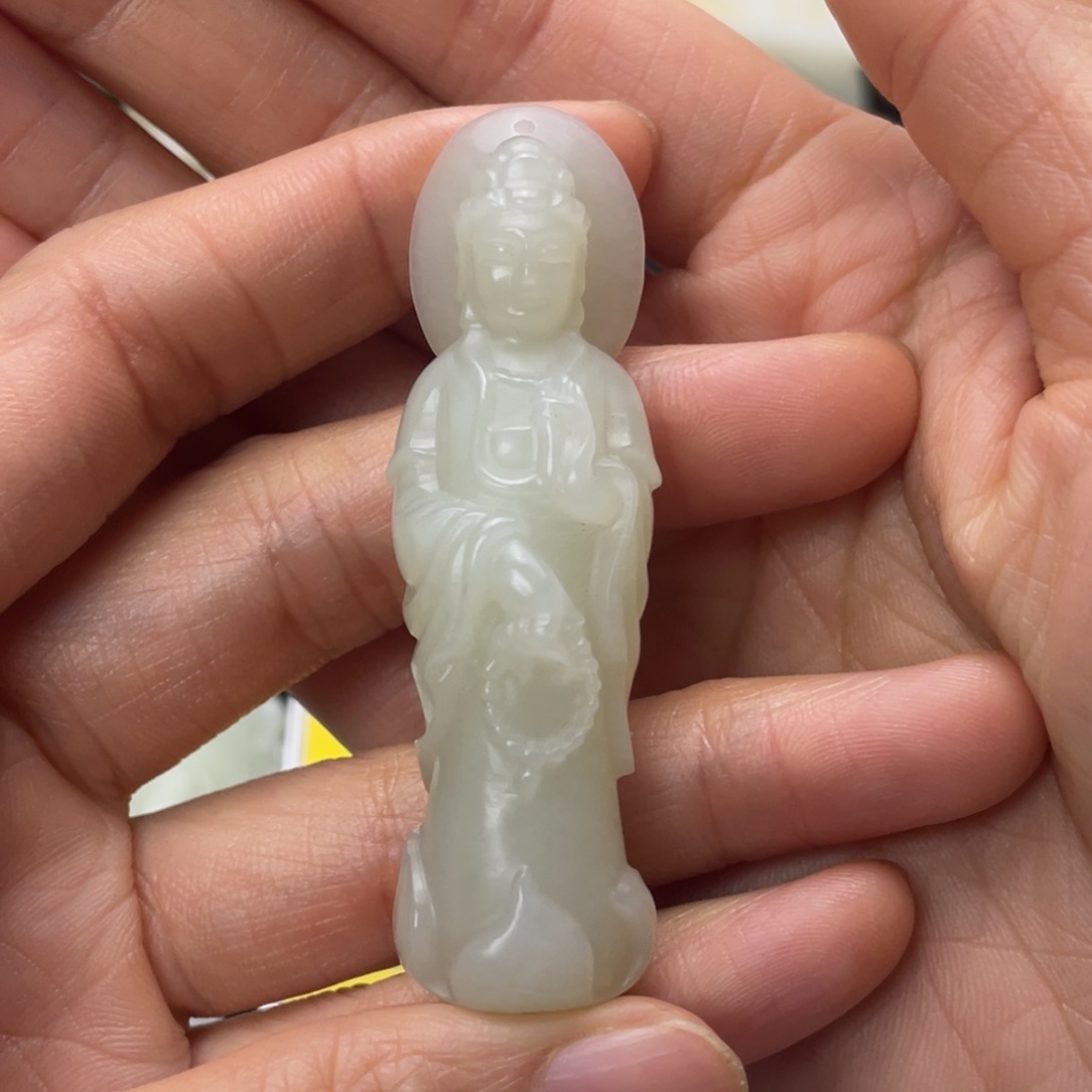 高***冷和田玉未镶嵌挂件