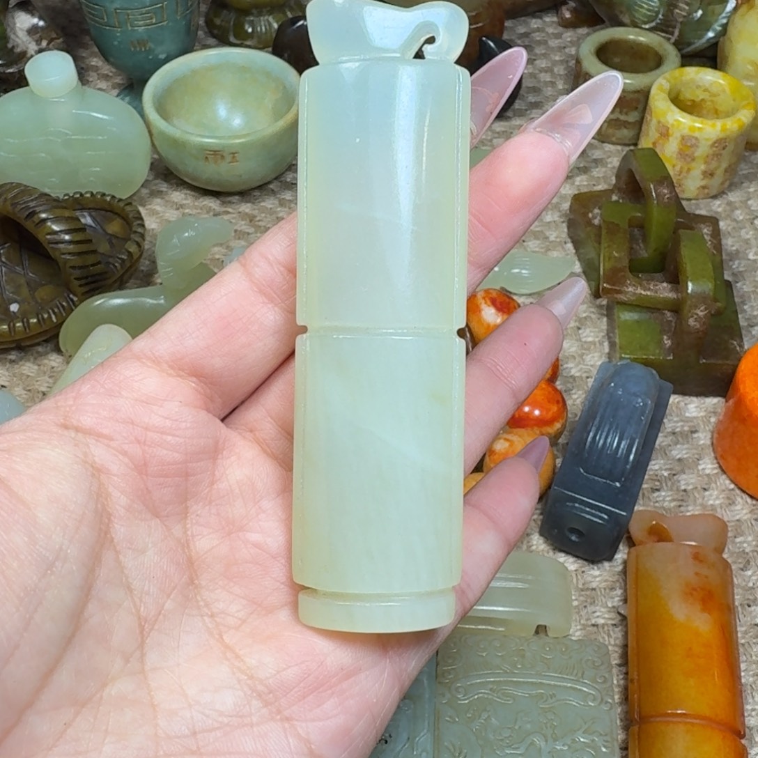 白玉菩提吊坠挂件