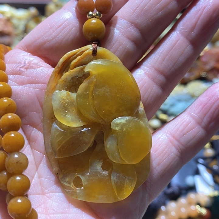 岫玉未镶嵌毛衣链