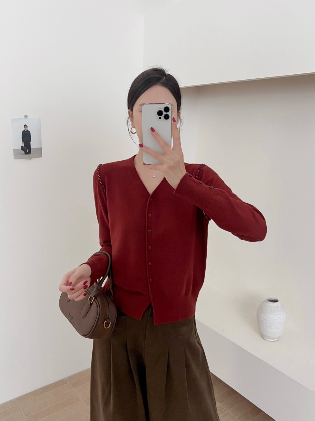 法式内搭针织开衫女士早秋设计感小众显瘦气质穿搭上衣外套