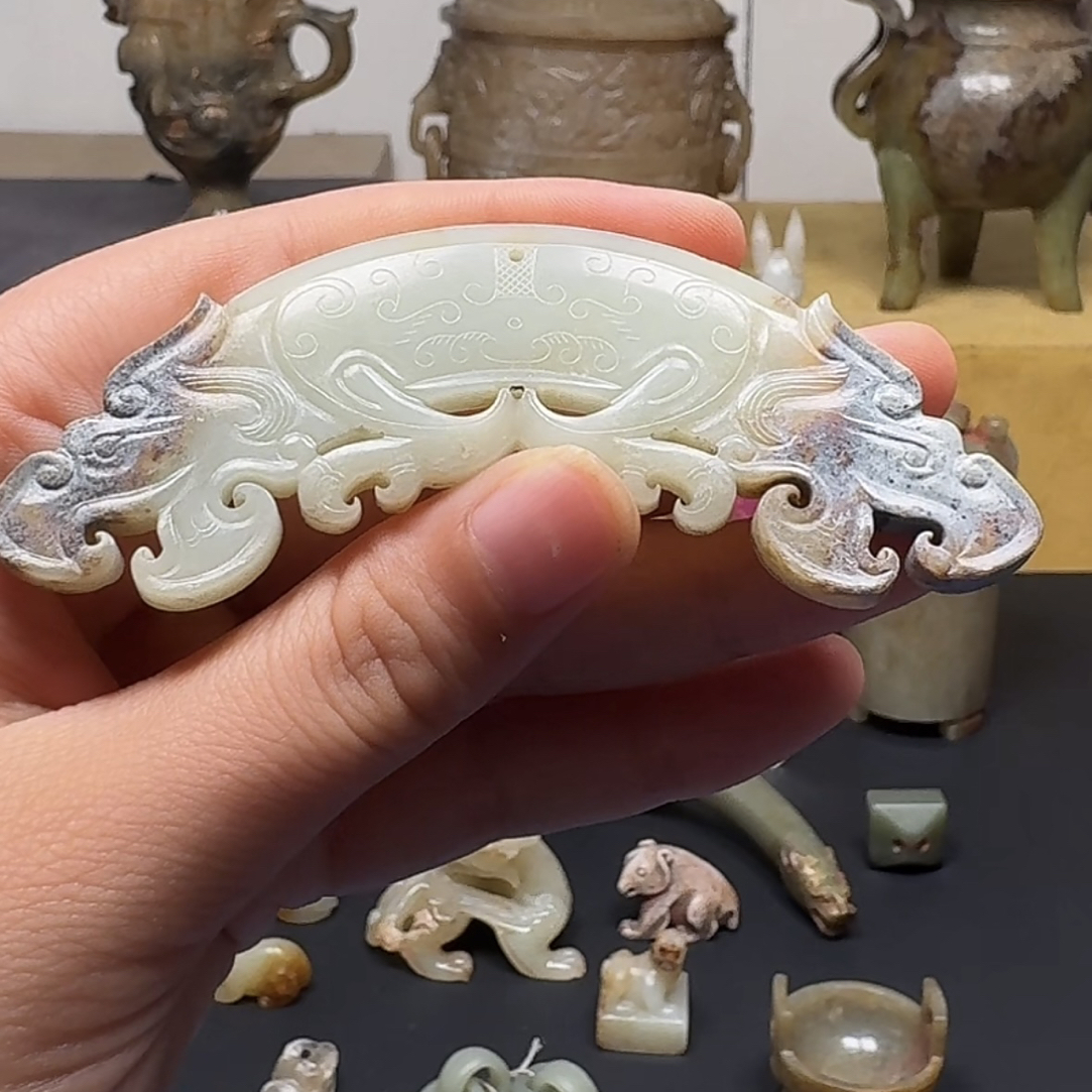 南雨玉舍 双龙首玉璜