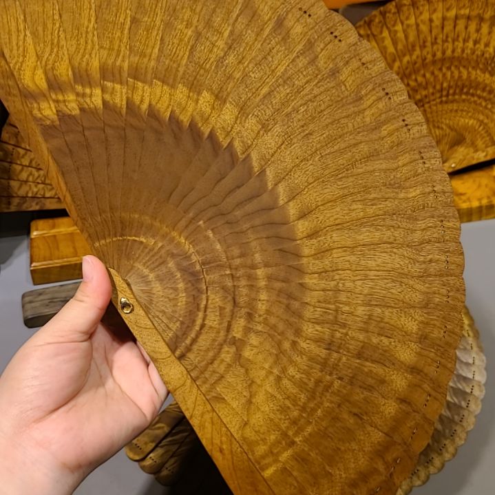 扇子21小叶桢楠金丝楠木苏扇