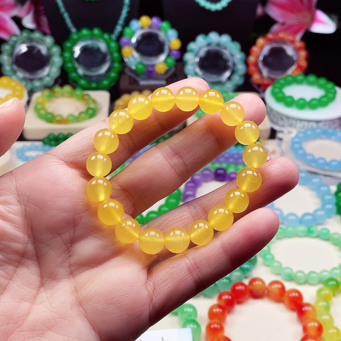 翡翠未镶嵌颈饰卡10翡翠珠链男女款12