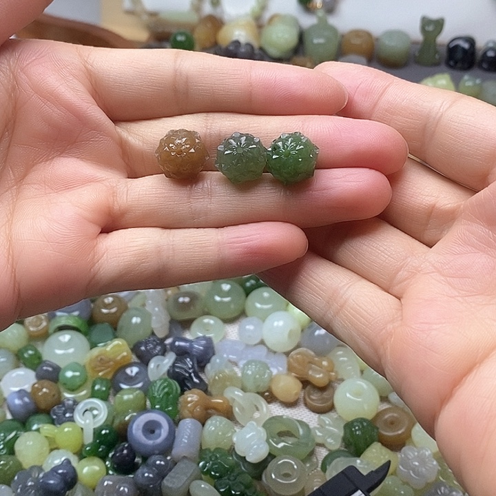 未镶嵌和田玉挂件莲花98一个多样性发其一