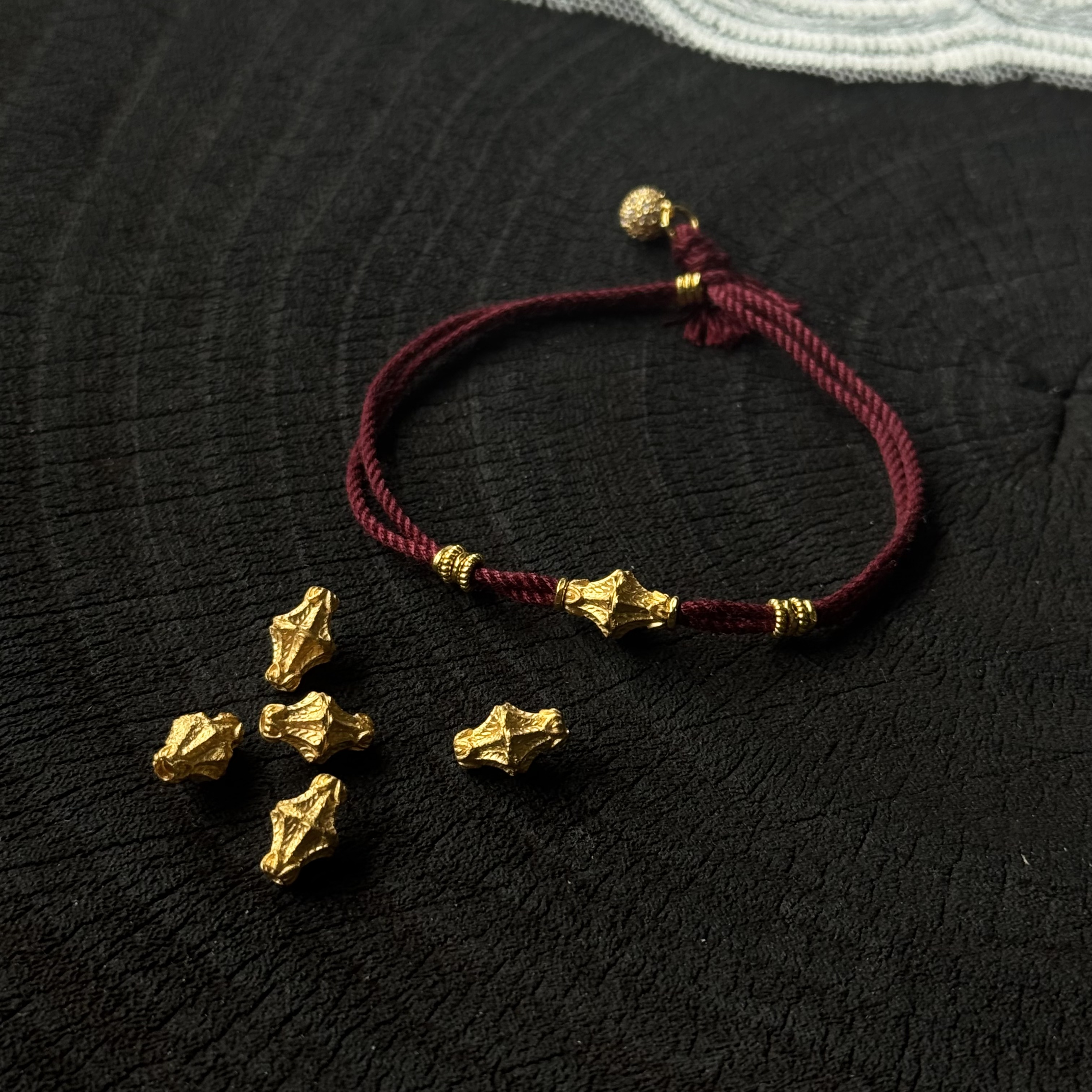 【细工】波丝金堇  鸿运手绳黄金足金999