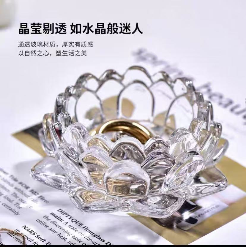 水晶莲花烛台-ZH814（众） 