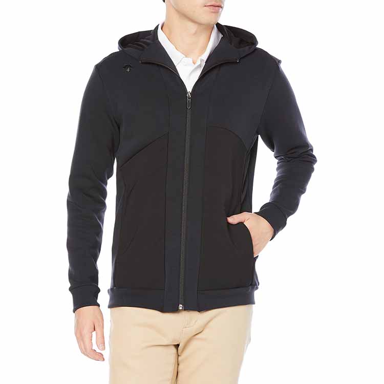 DESCENTE/迪桑特高尔夫系列秋冬季连帽平纹针织夹克