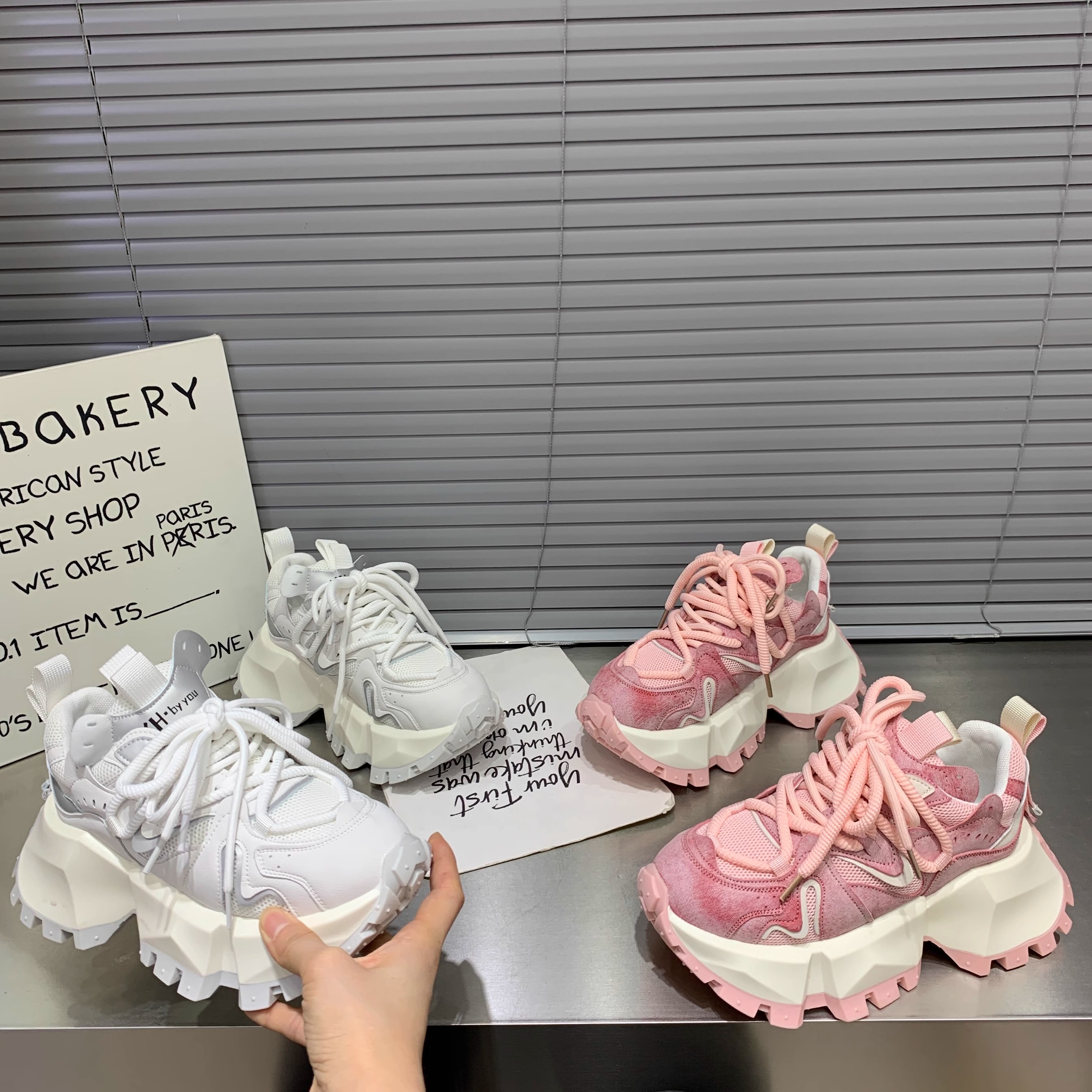 韩版时尚厚底阿甘鞋女2025春新款吸膜底百搭休闲洋气老爹鞋ins潮