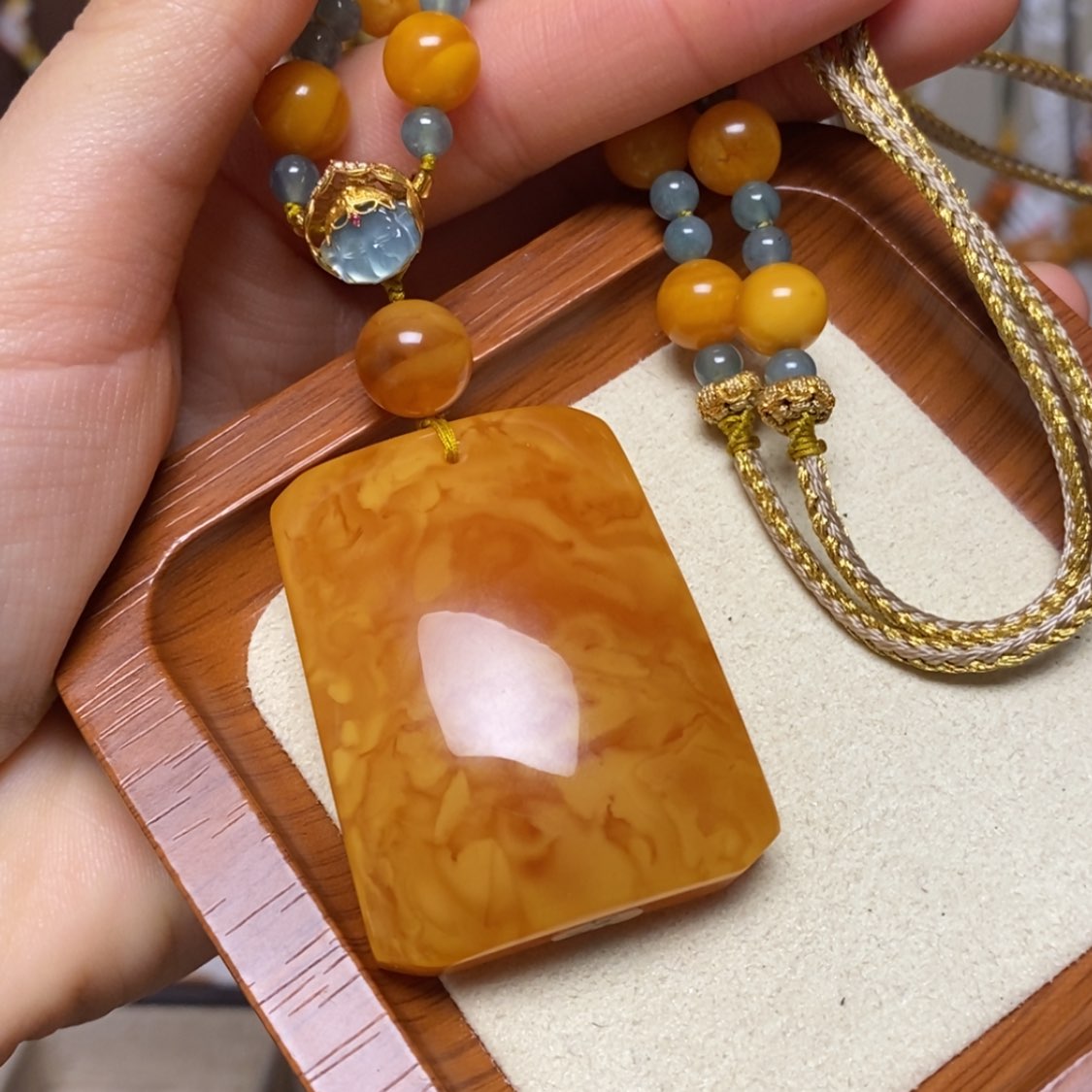 【闪购商品】蜜蜡颈饰未镶嵌项链