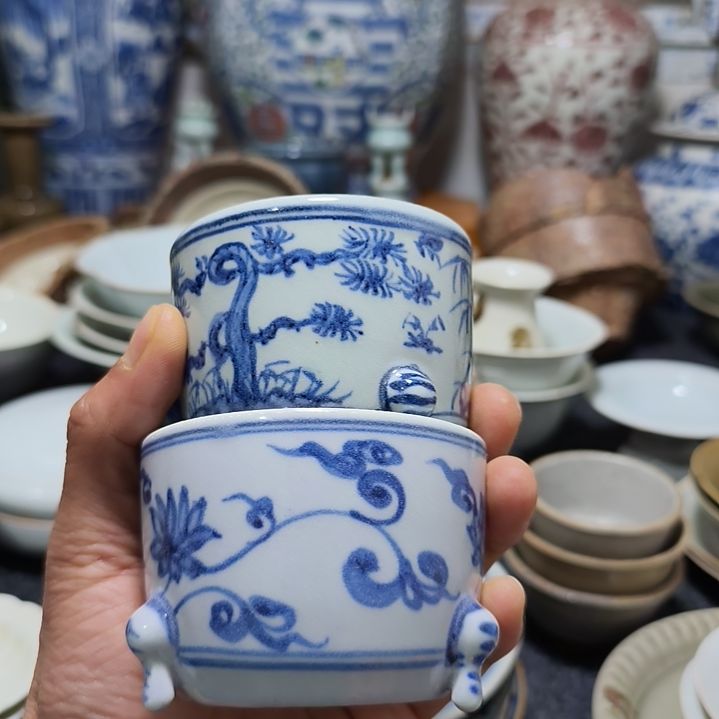 圣*青花小杯子一个全品