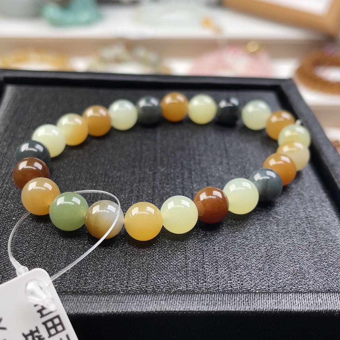 和田玉手串未镶嵌