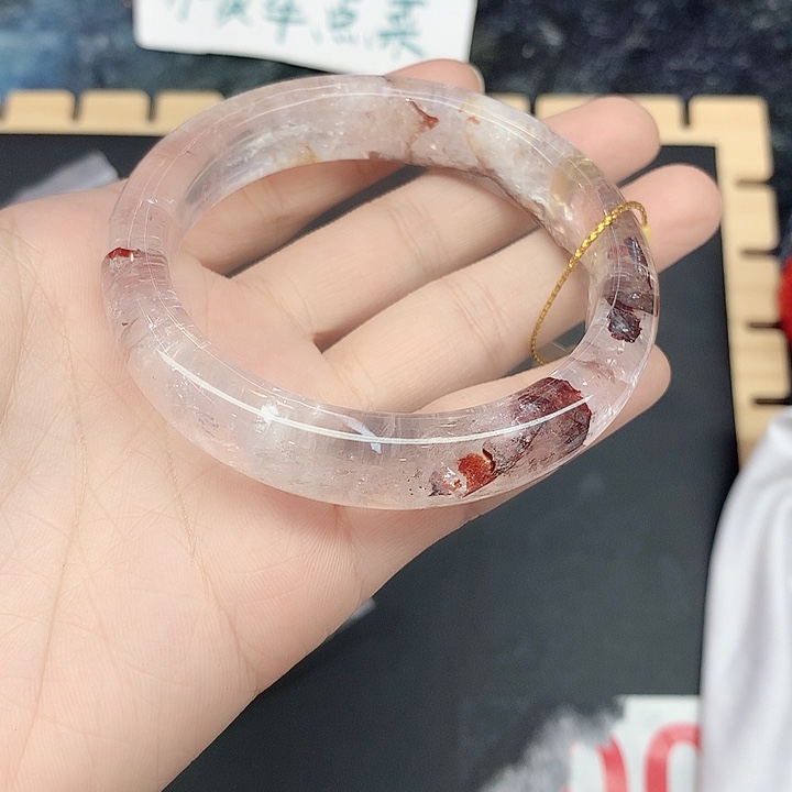 水晶手镯未镶嵌68（5455:：：：）