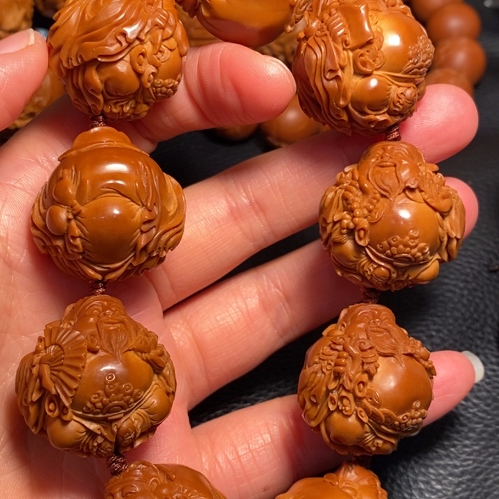 飞****手串/手链橄榄核财神手串