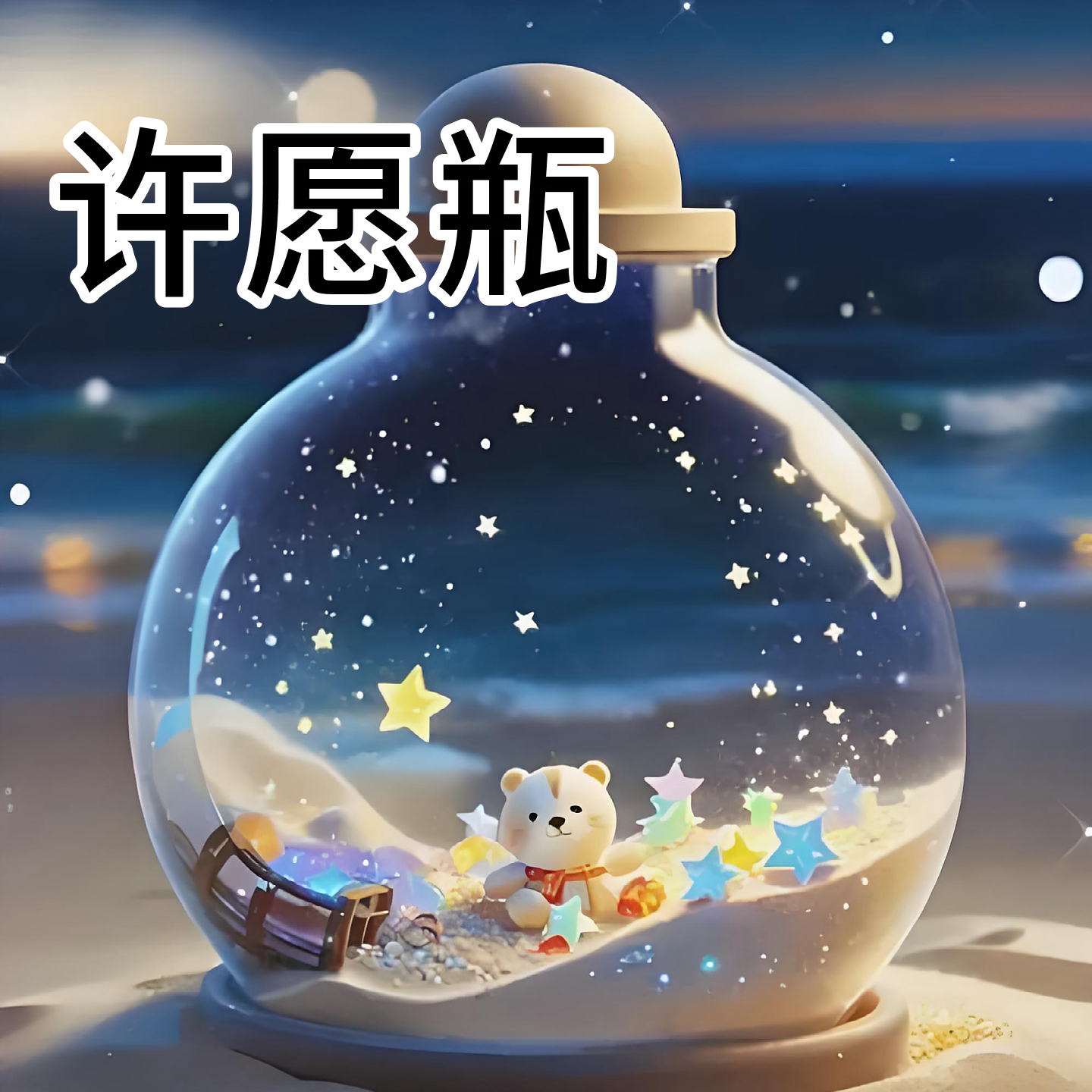 播播间许愿瓶温暖冬天创意礼物组合许愿瓶