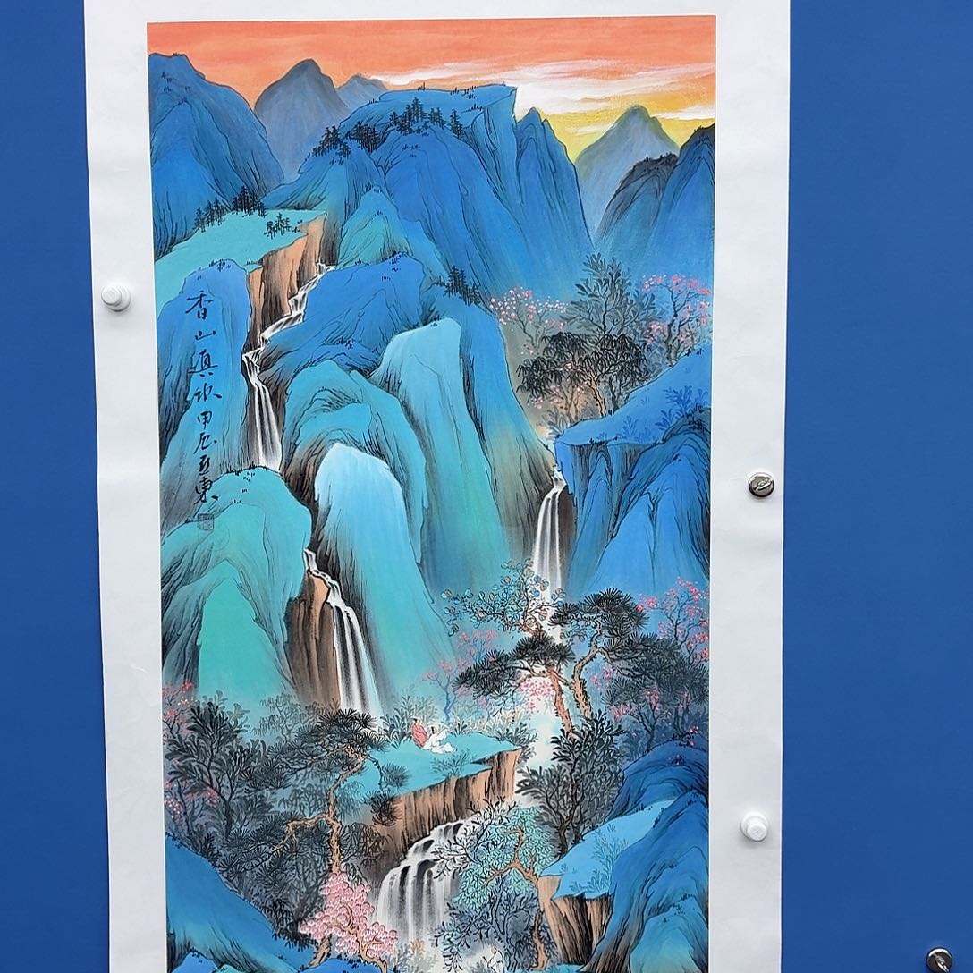 国画多次参加国内外书画