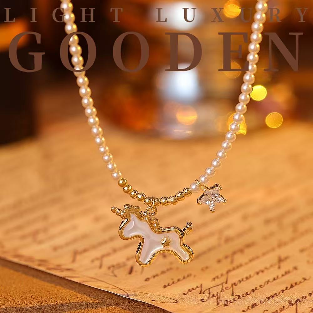 铜合金项链 Gooden岛家【逐梦独角兽】小众设计高级感首饰气质项链