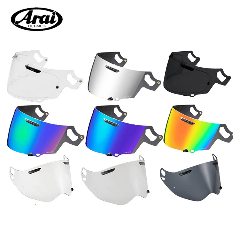 日本ARAI RX-7X/XD/Vector-X/Neo原厂防雾贴透明墨黑色彩电镀镜片