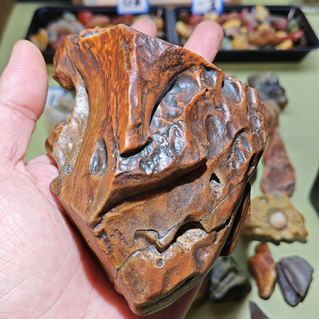 石材戈壁石手把件摆件