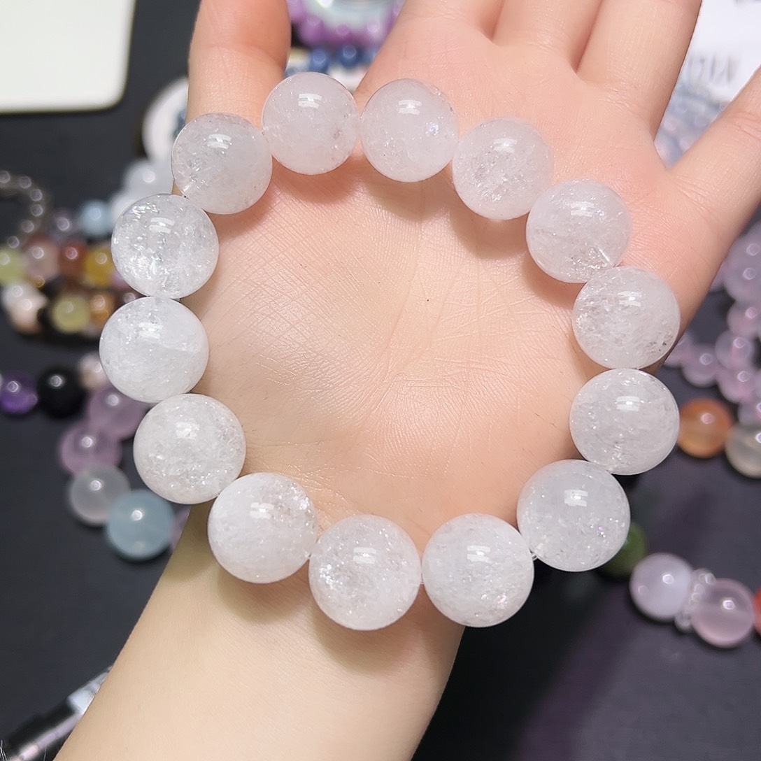 未镶嵌手链水晶婚纱高阶喜马拉雅白水16毫米42号